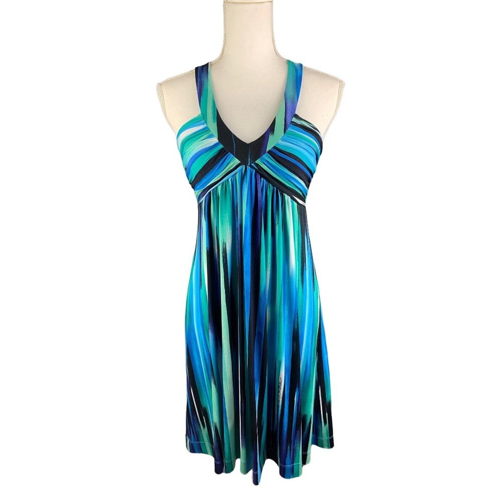 Calvin Klein Halter Striped Casual Dress Size 4